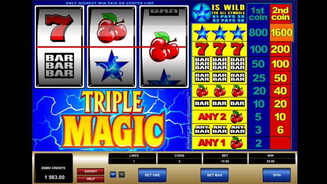 Игровой автомат Triple Magic 6