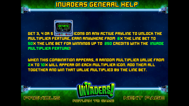 Игровой автомат Invaders (Захватчики) от Betsoft 5