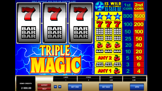 Игровой автомат Triple Magic 1