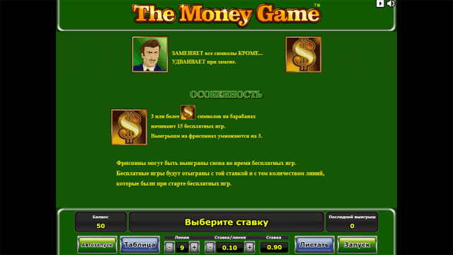 Игровой автомат The Money Game 1
